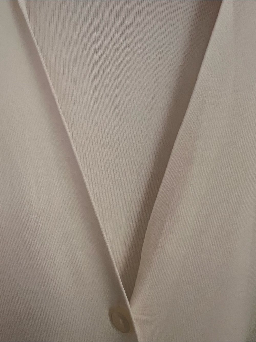 Talbots Cream Button-Front Collared Knit Cardigan Medium - Picture 2 of 8